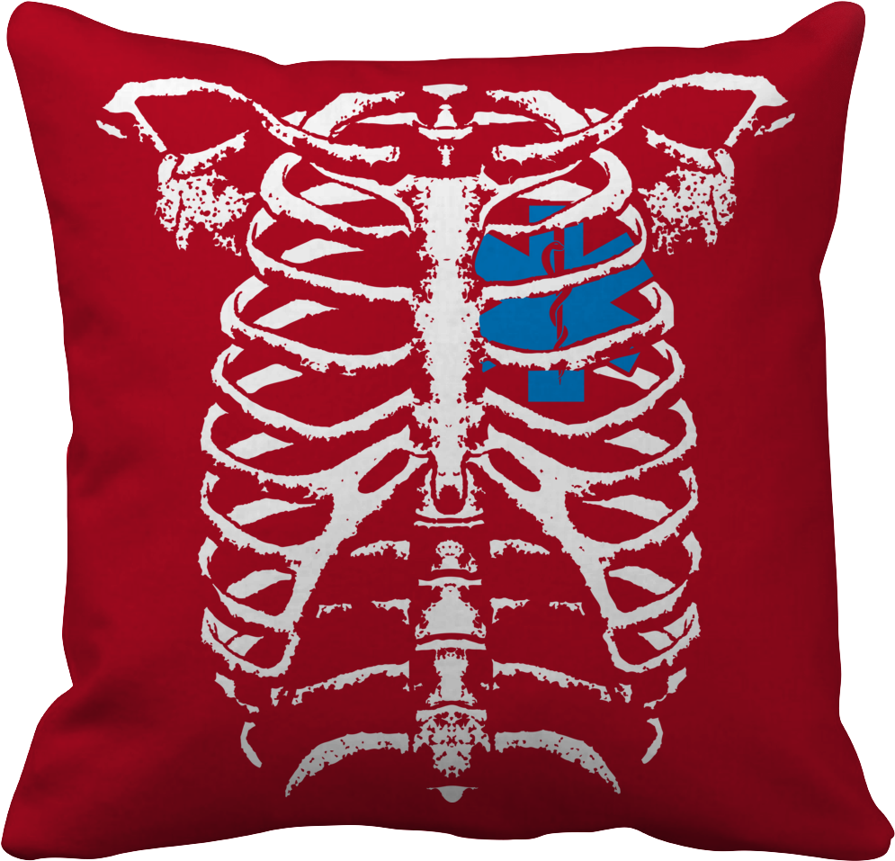 Emt Heart In Ribcage - Poduszka Na Walentynki Clipart (1146x1146), Png Download
