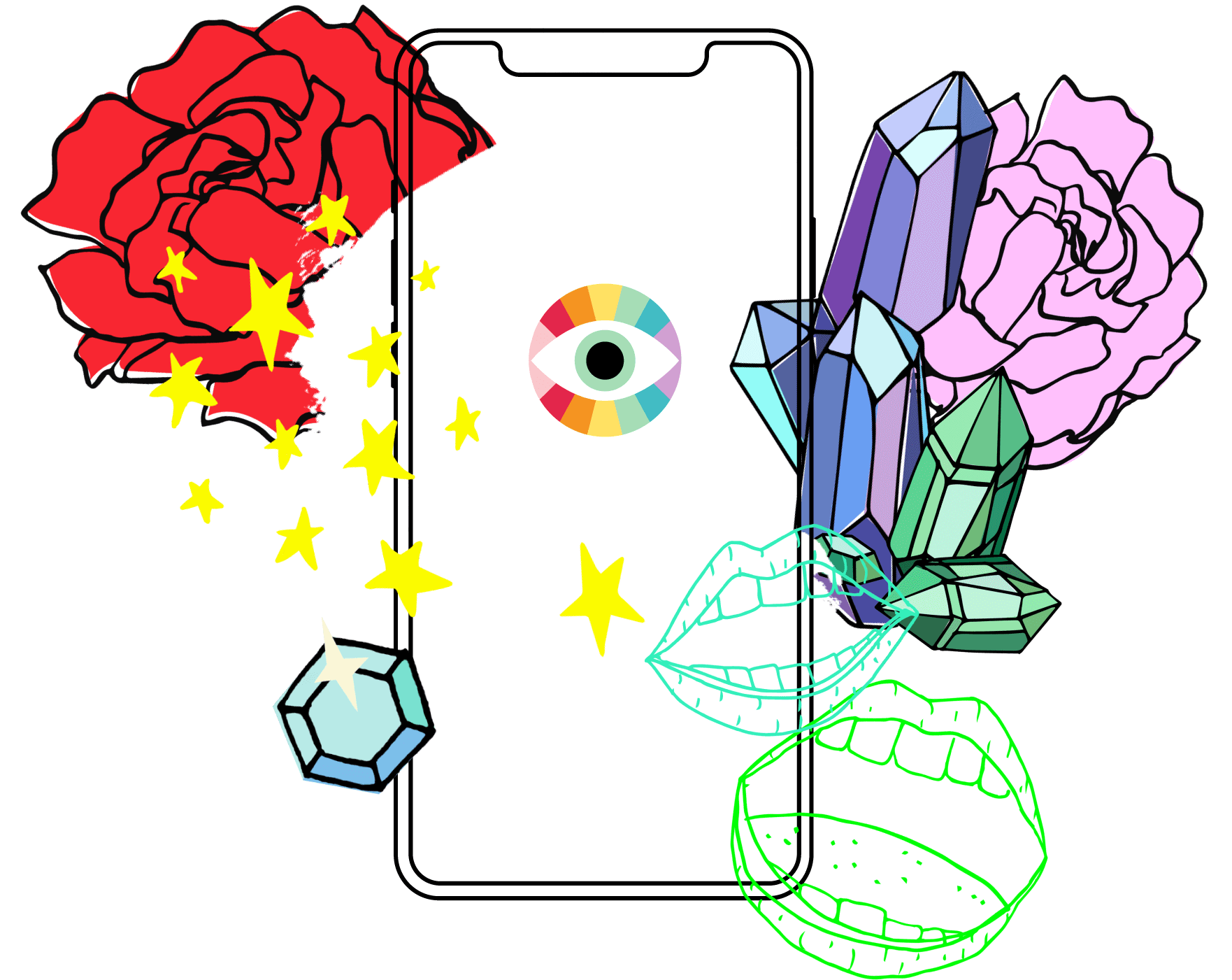 {a Design Kit - Hybrid Tea Rose Clipart (1800x1516), Png Download