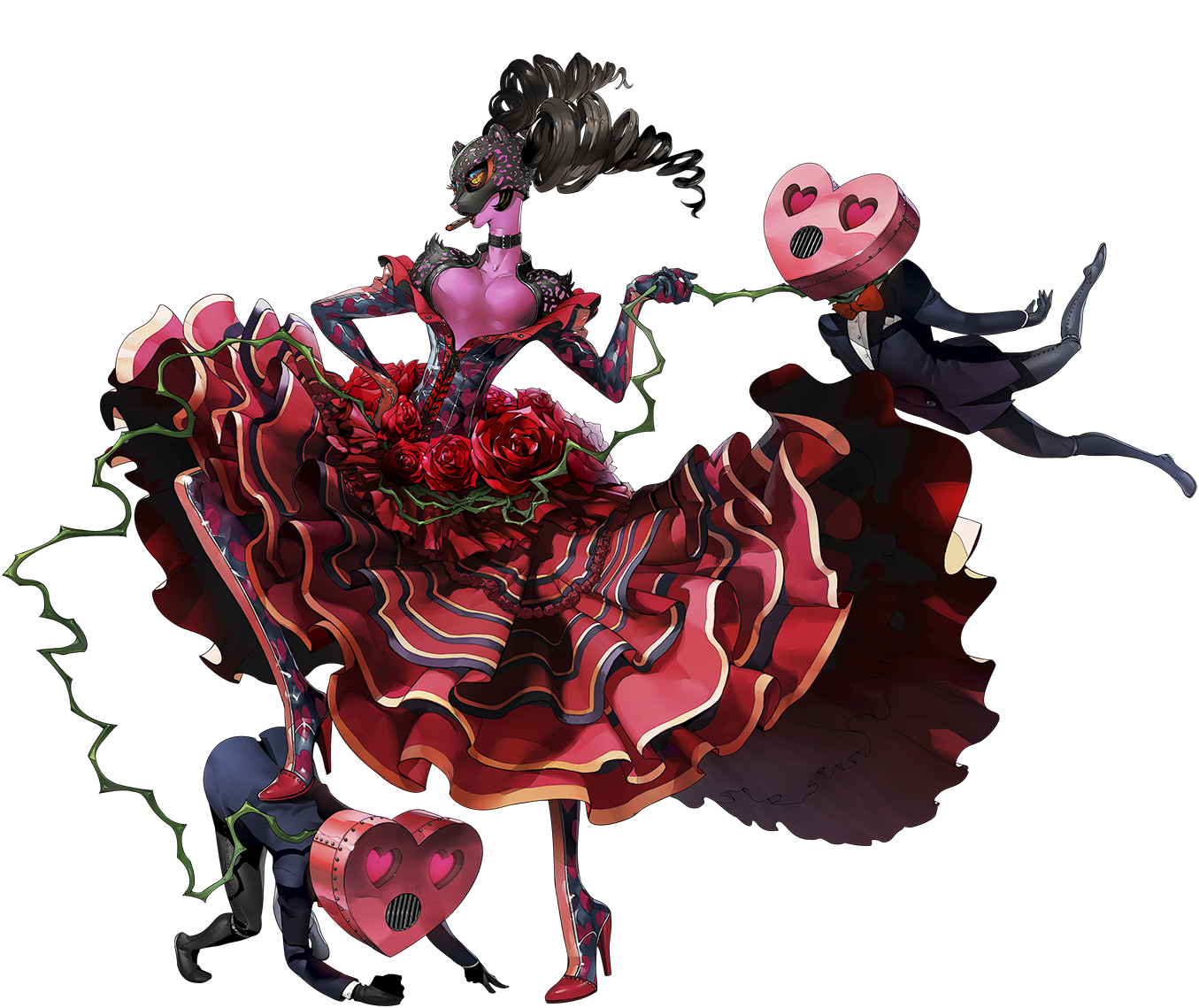 Personaart4 - Persona 5 Personas Clipart (1355x1139), Png Download