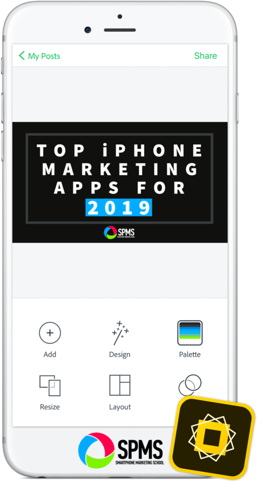 Top Apps You Need For Social Media Marketing In - Mobile Phone Clipart (556x1024), Png Download