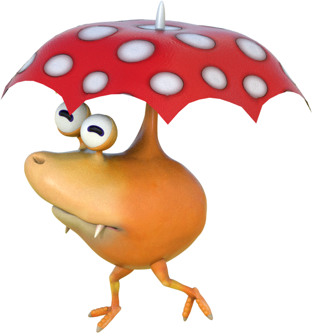 349kib, 873x720, Bulbrella - Hey Pikmin Unused Enemies Clipart (616x657), Png Download