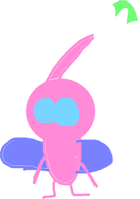 Red Pikmin - Drone Copy Clipart (465x661), Png Download