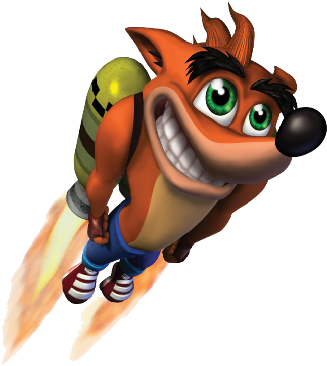 Crash Bandicoot N - Crash Bandicoot With Jet Pack Clipart (679x768), Png Download