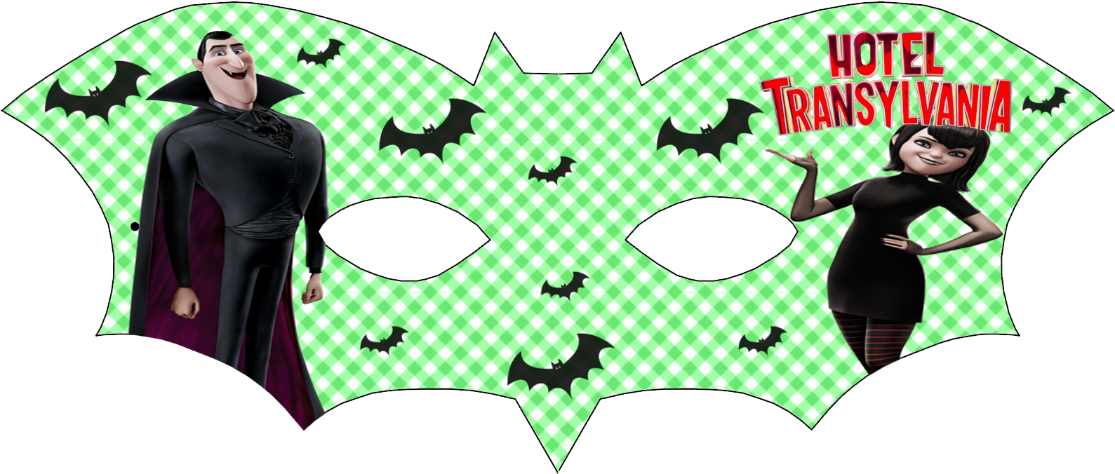 Transylvania Hotel Free Printable Masks - Hotel Transylvania Clipart (1600x703), Png Download