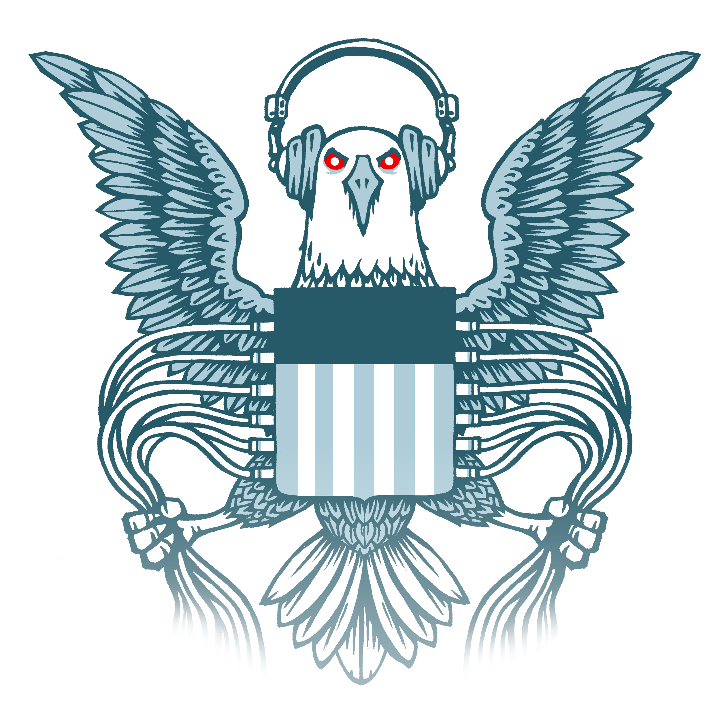 26 3697537 Nsa Eagle No Circle 22 Oct 2014 - Nsa Data Collection Clipart (2512x2512), Png Download
