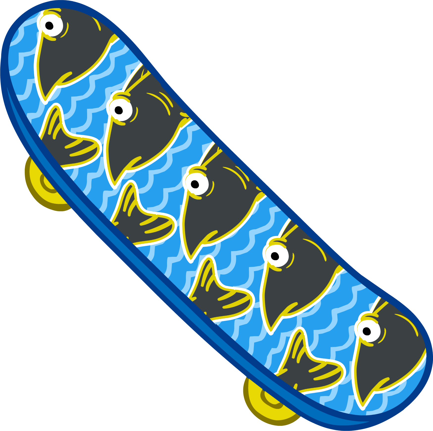 Skateboarding Clipart Skateboard Deck - Skateboard Club Penguin - Png Download (1750x1742), Png Download