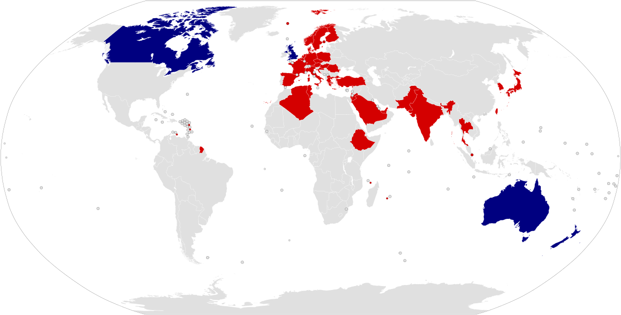 Approved Sigint Countries - Countries Where Queen Is Head Of State Clipart (1280x657), Png Download