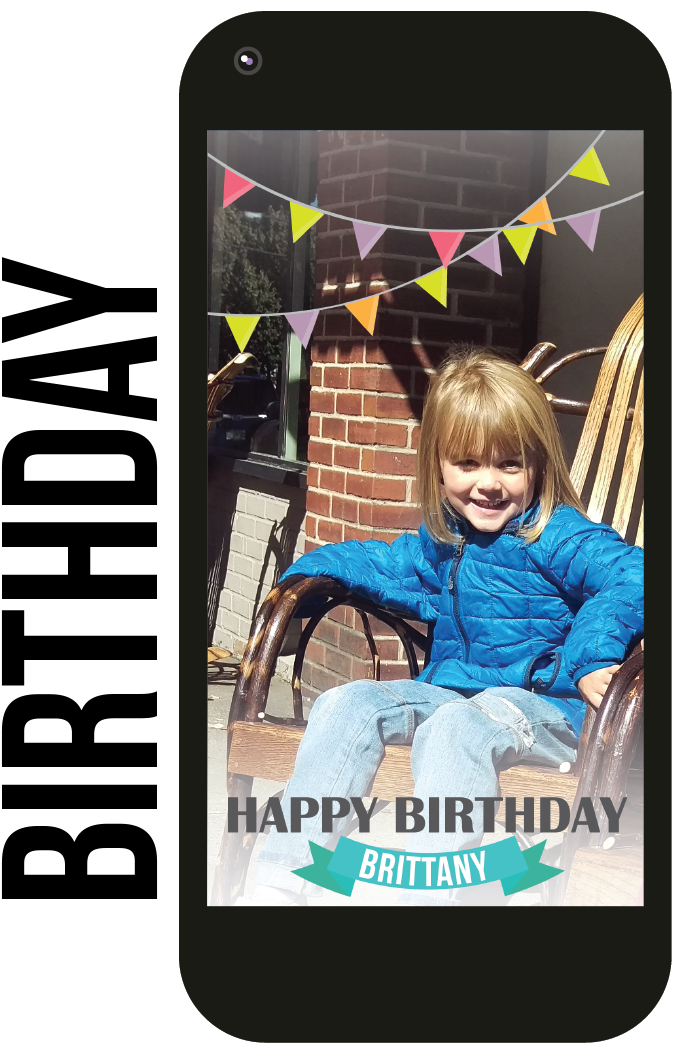 Build Snap Birthday Geofilter Gallery 04 Copy - 7 Billion Clipart (1080x1080), Png Download