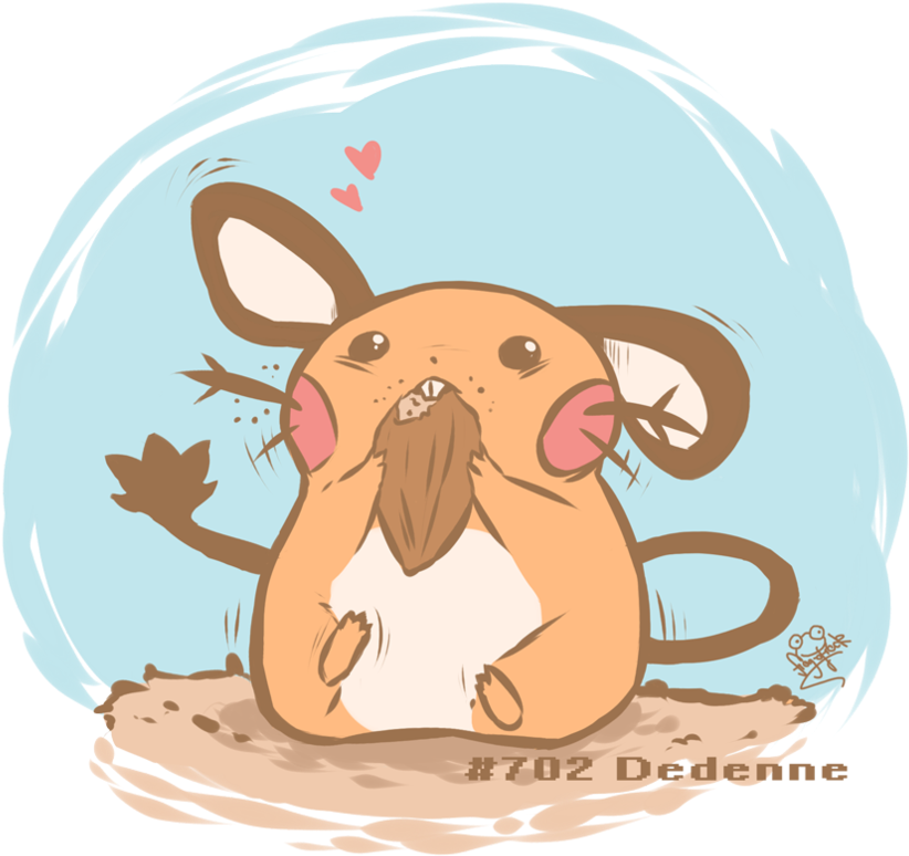 Dedenne Doodle By Frog Of Rock - Cartoon Clipart (894x894), Png Download