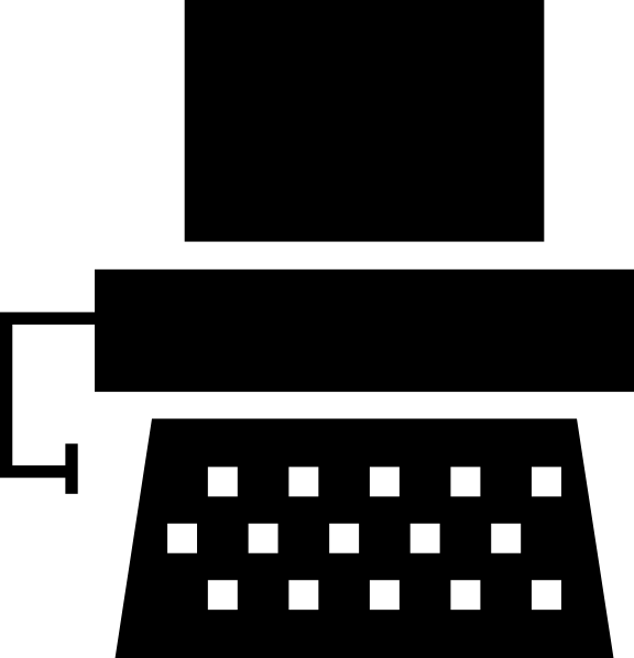 Original Png Clip Art File Typewriter Icon Svg Images - Ikon Mesin Ketik Png Transparent Png (576x598), Png Download