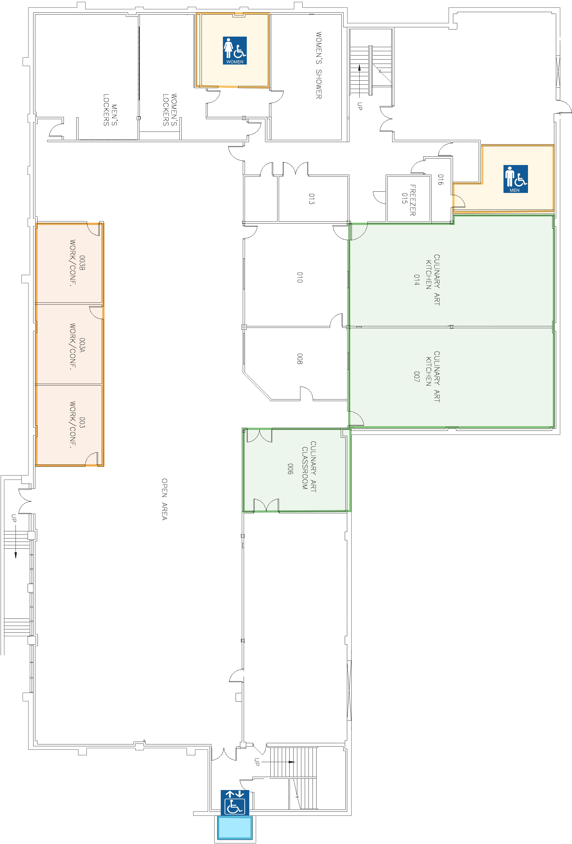 Culinary Arts Institute Level - Floor Plan Clipart (2000x2800), Png Download