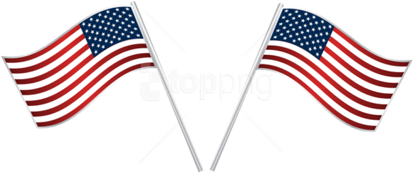 Download Usa Flags Png Images Background - Usa Flags Clip Art Transparent Png (850x362), Png Download