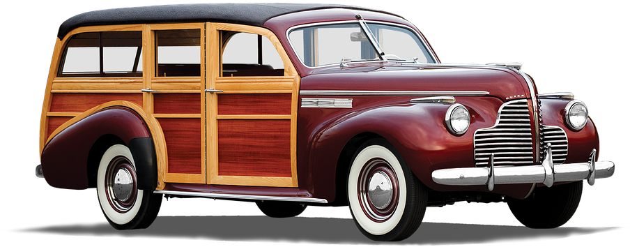 Photomontage, Buick, Station Wagon-station Wagon, - Antique Car Clipart (960x401), Png Download
