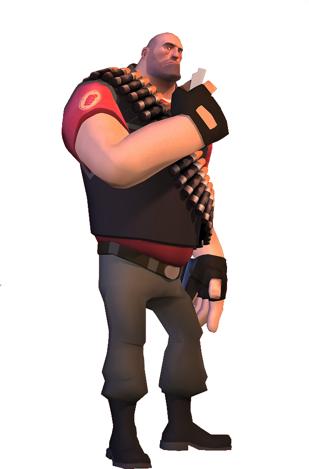 Heavy - Poker Night At The Inventory Clipart (640x1024), Png Download