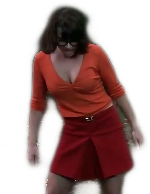 #velmadinkley #scoobydoo Shaggy In Velma's Body - Girl Clipart (498x646), Png Download