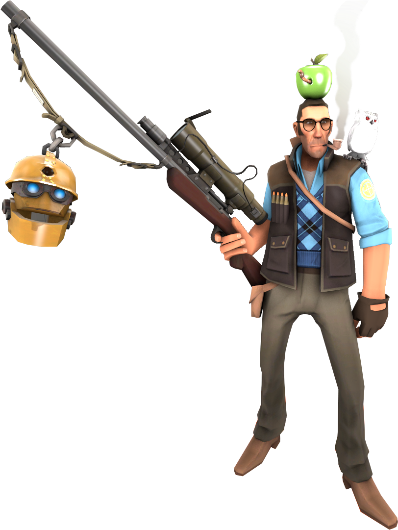 Made An Sfm Render Of My Sniper Loadout - Soldier Clipart (1920x1080), Png Download