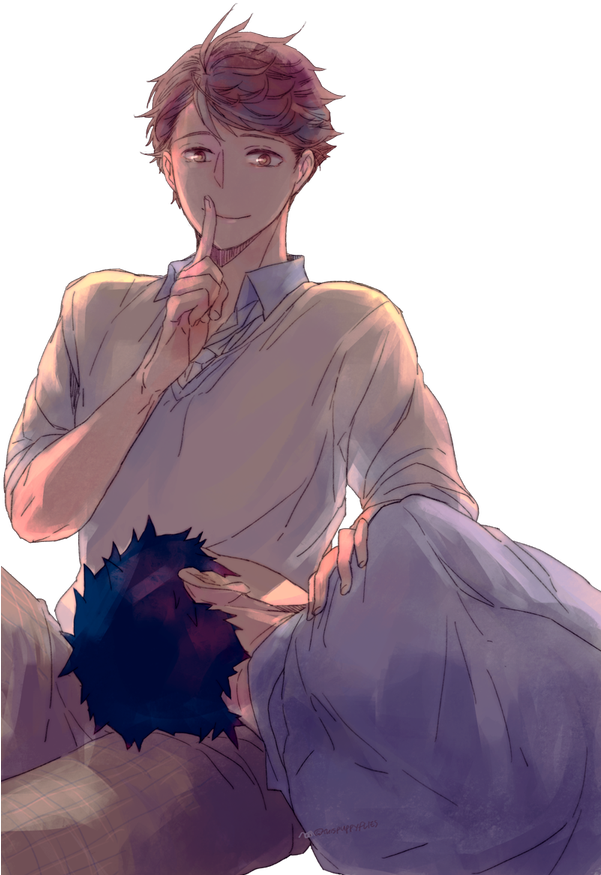 Oikawa X Iwaizumi - Kageyama X Oikawa Clipart (600x900), Png Download