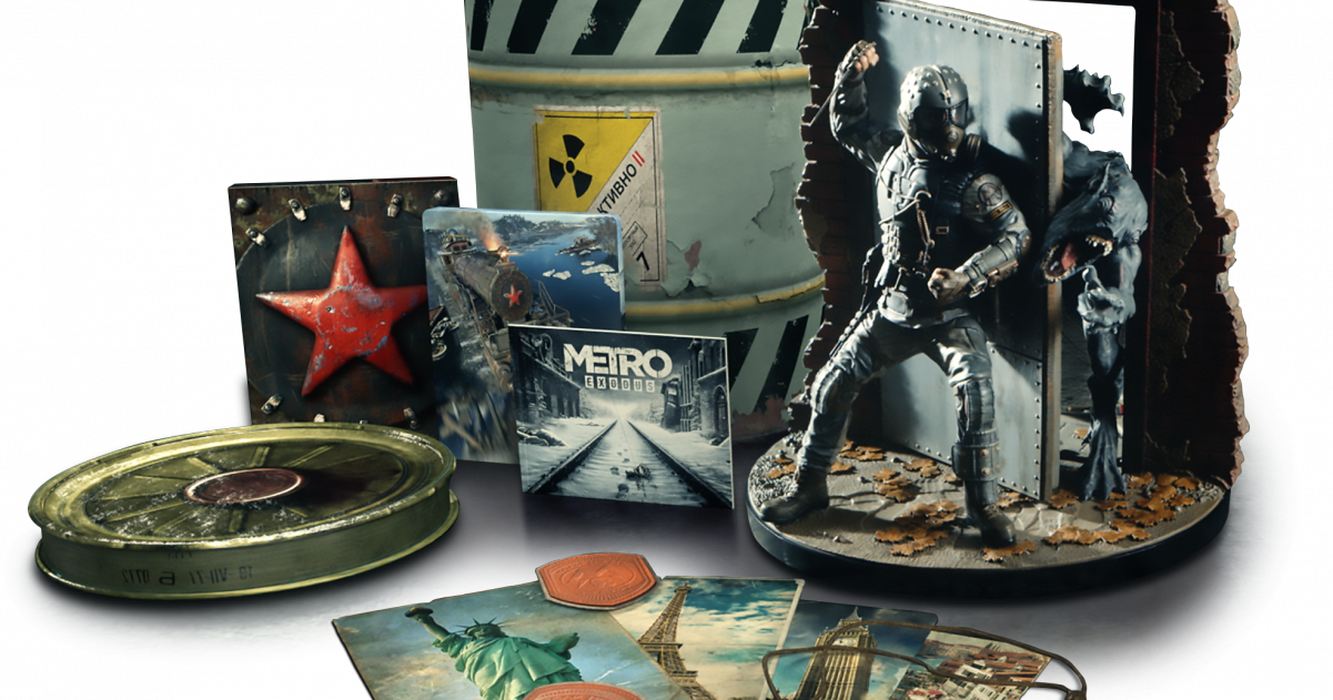 What's In Each Metro Exodus Edition - Metro Exodus Spartan Collector's Edition Clipart (1201x631), Png Download