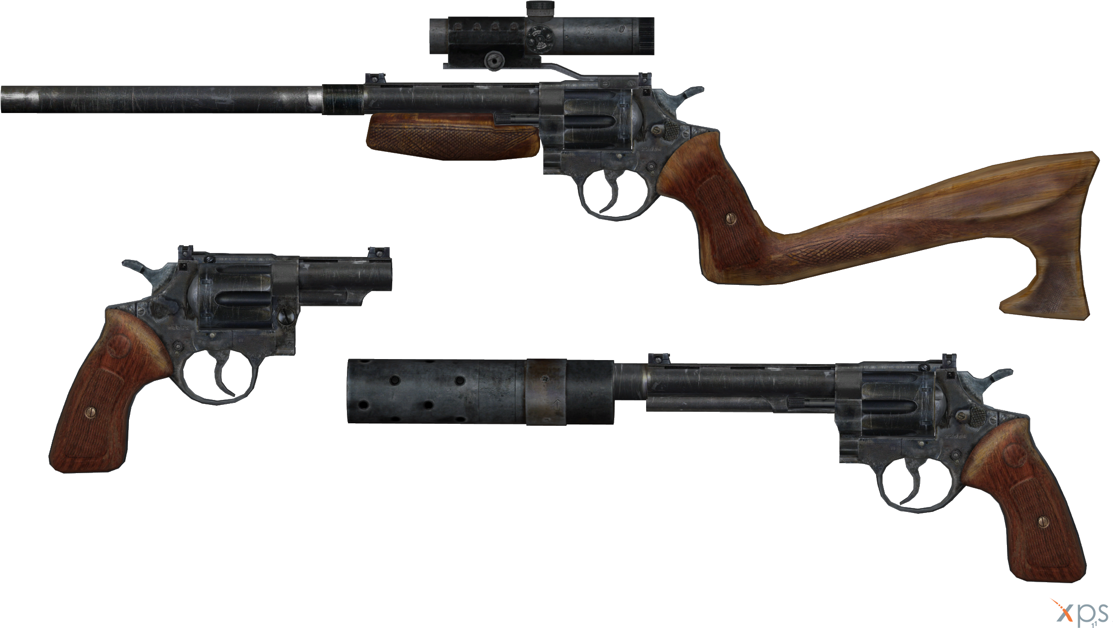 Thumb - Metro 2033 Revolver Rifle Clipart (2304x1320), Png Download