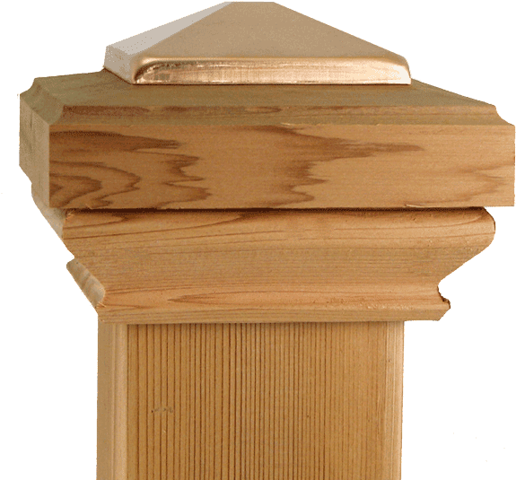Classic Copper Top Post Caps - Lumber Clipart (600x600), Png Download