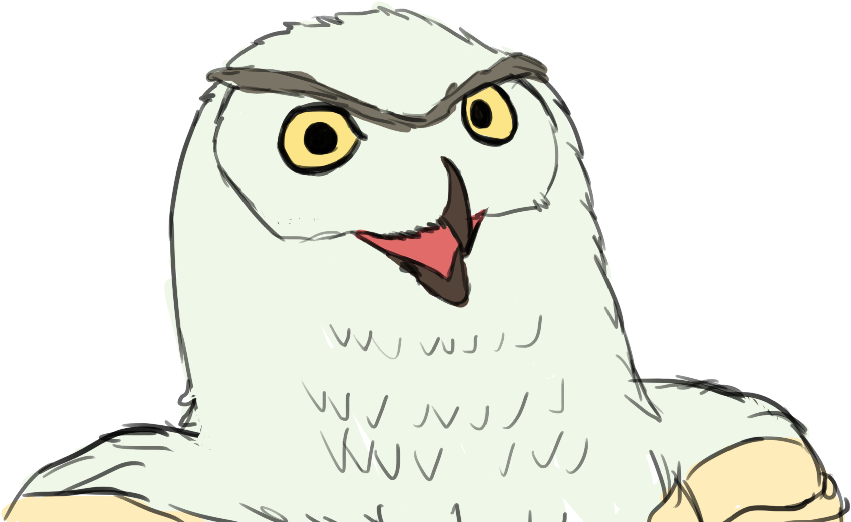392 Kb Png - Snowy Owl Clipart (1920x1080), Png Download