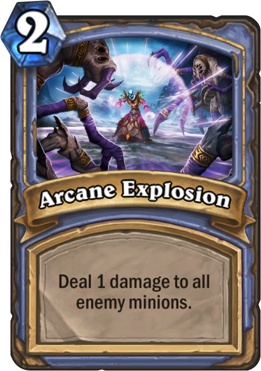 Arcane Explosion - Arcane Explosion Hearthstone Clipart (567x811), Png Download