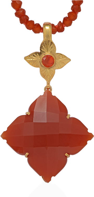 Throwing Star Carnelian Pendant - Pendant Clipart (750x750), Png Download