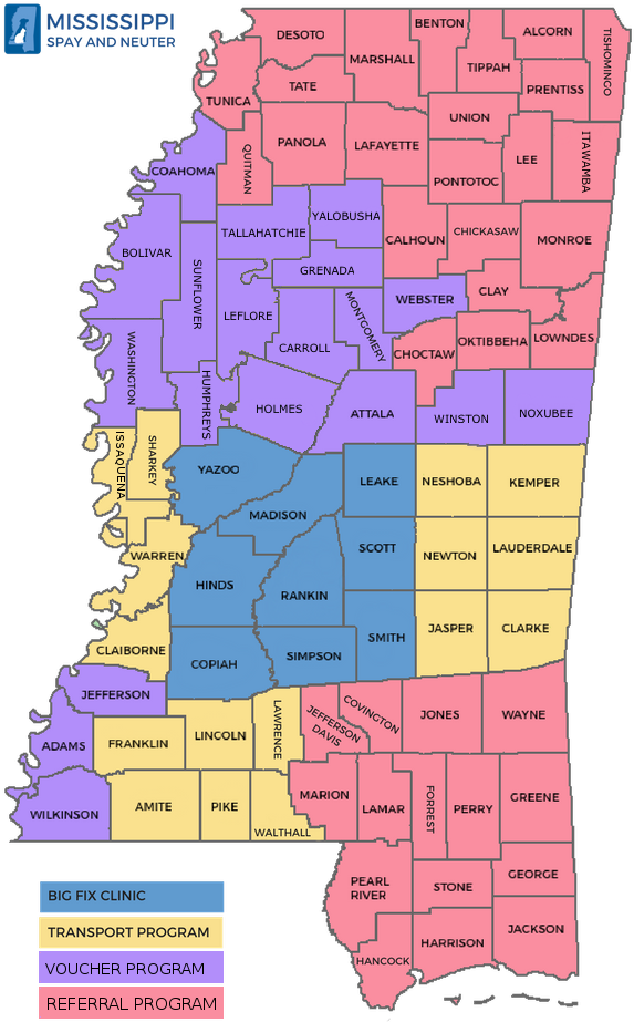 Locate Low-cost Spay/neuter Services By Mississippi - Map Of Mississippi Clipart (600x1000), Png Download