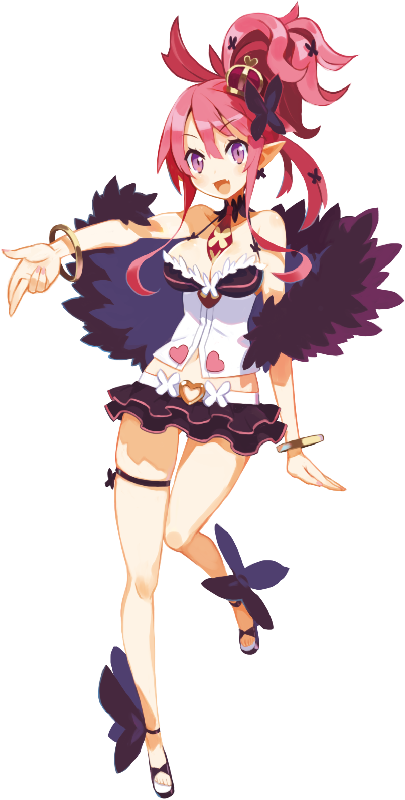 D Absurdres Bracelet Breasts Cleavage Crown Disgaea - Disgaea 5 Characters Clipart (850x1600), Png Download