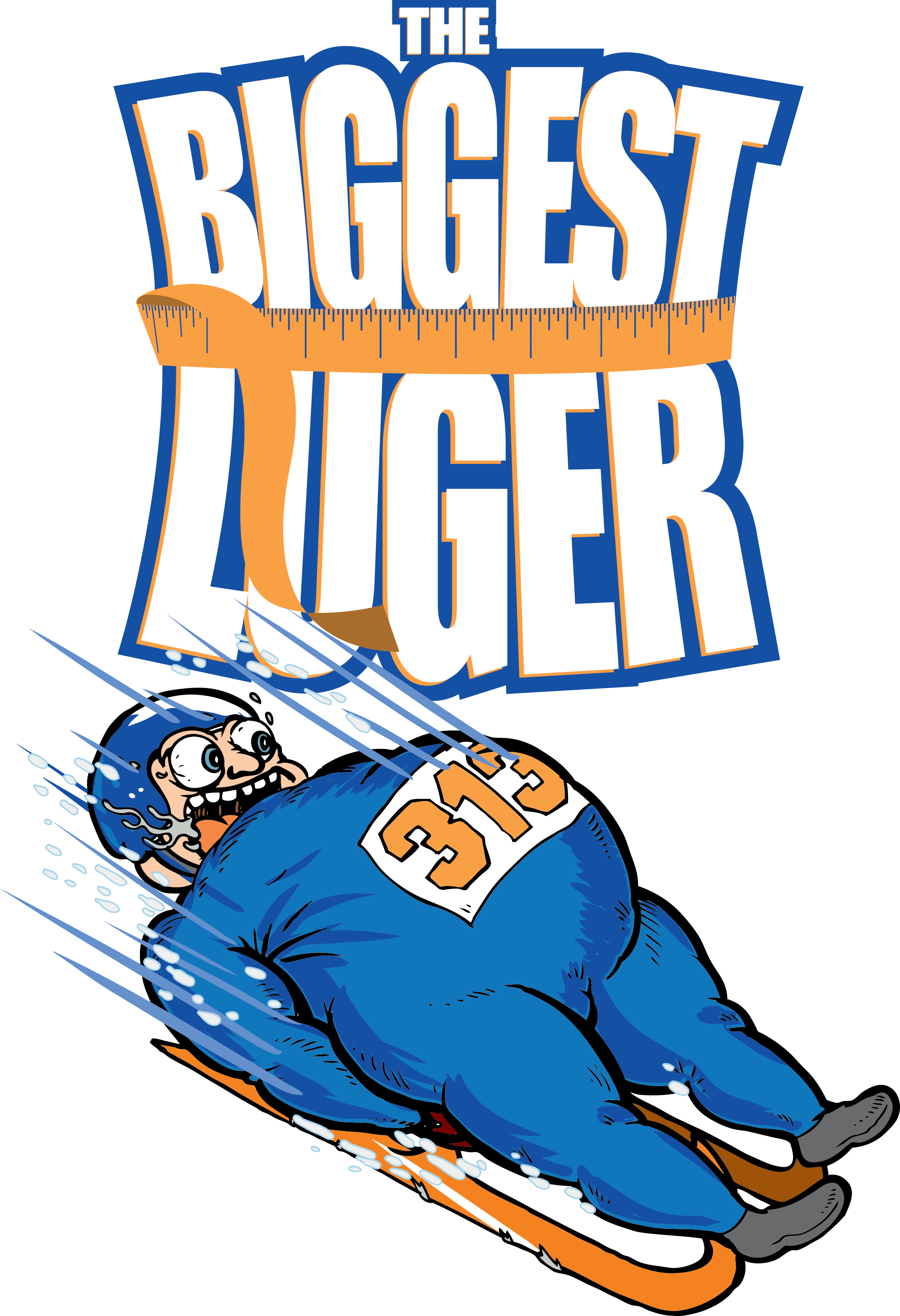 The Biggest Luger - Biggest Loser Clipart (2232x3263), Png Download