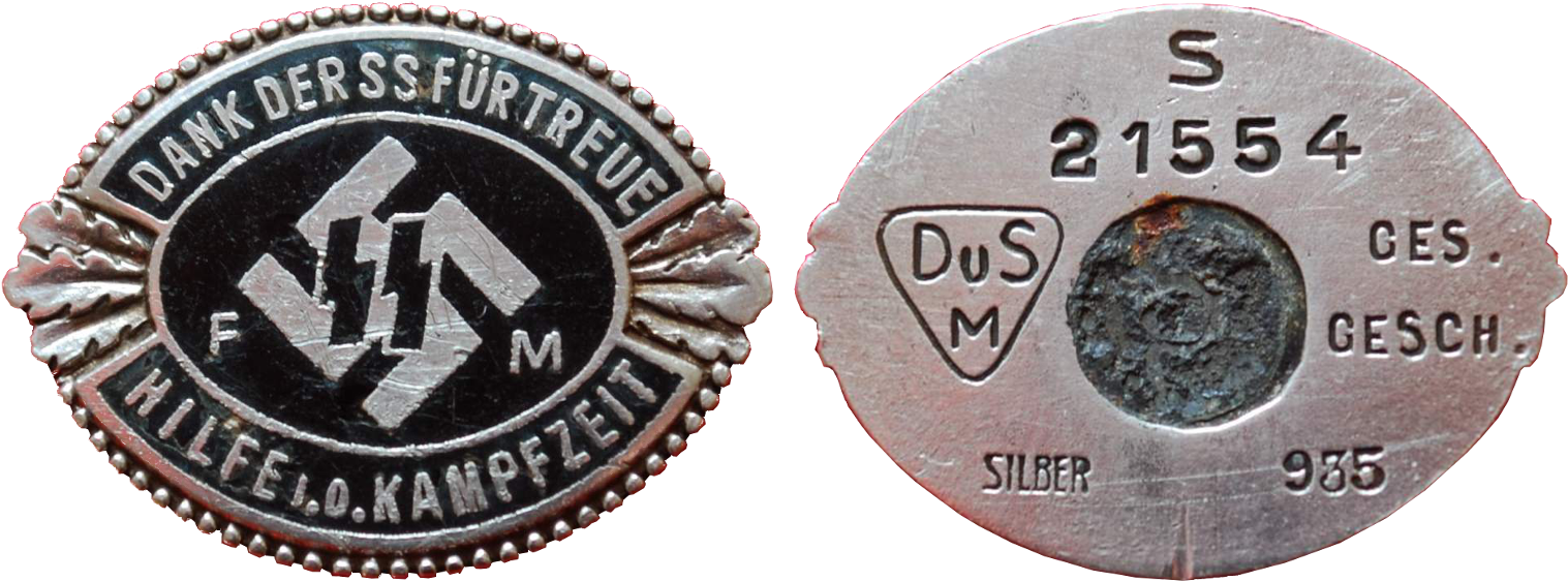 Ss-fm Ehrennadel - Fördernde Mitglieder Der Ss Clipart (1526x572), Png Download