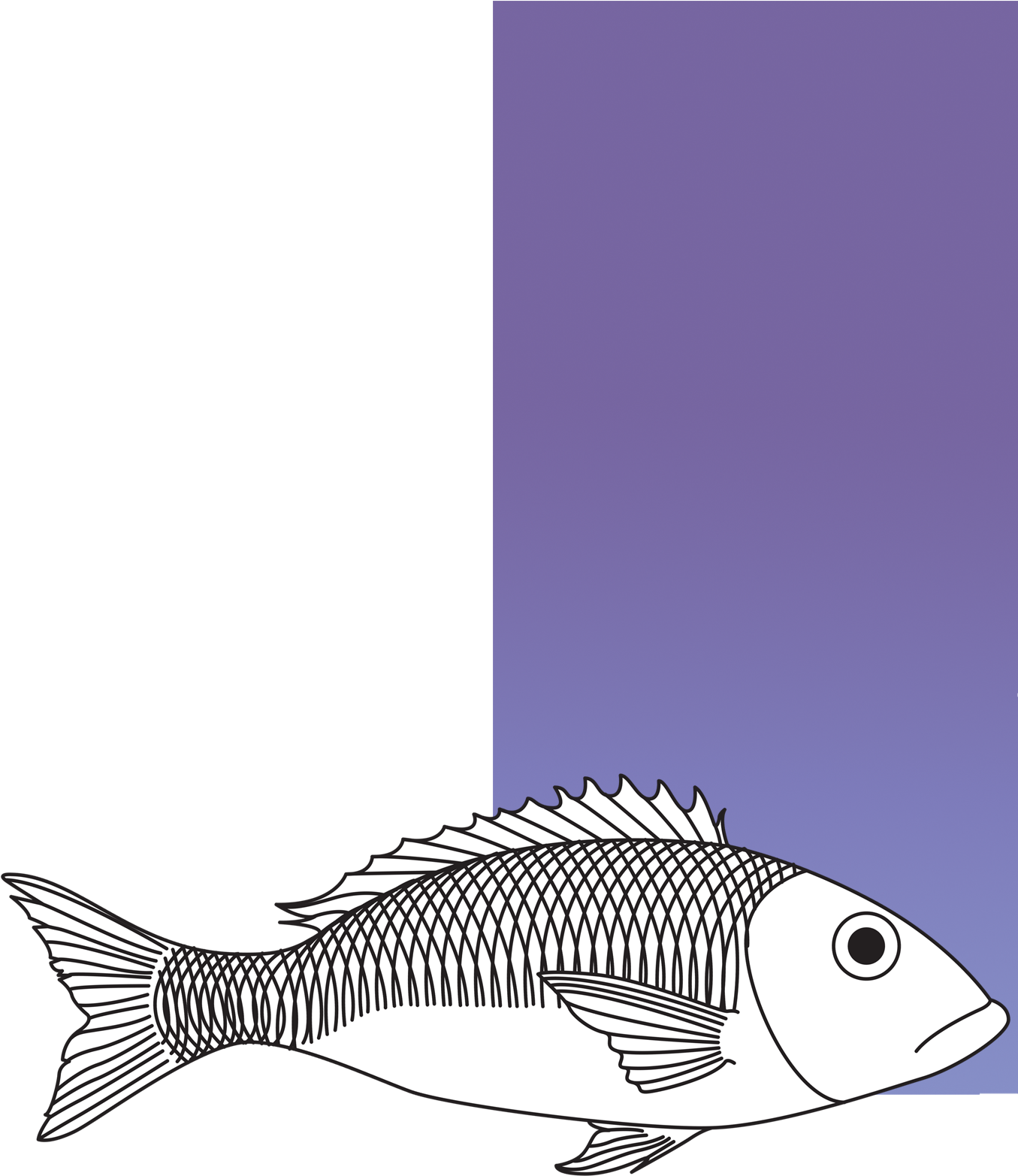 Peixe-texto - Perch Clipart (1513x1620), Png Download