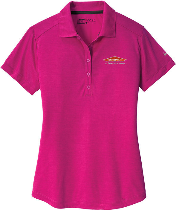 Women's Personalized Nike Fireberry Crosshatch Polo - T-shirt Clipart (607x750), Png Download