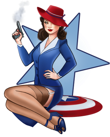 Do As Peggy Says Teefury Peggy Carter, Agent Carter - Cartoon Clipart (960x485), Png Download