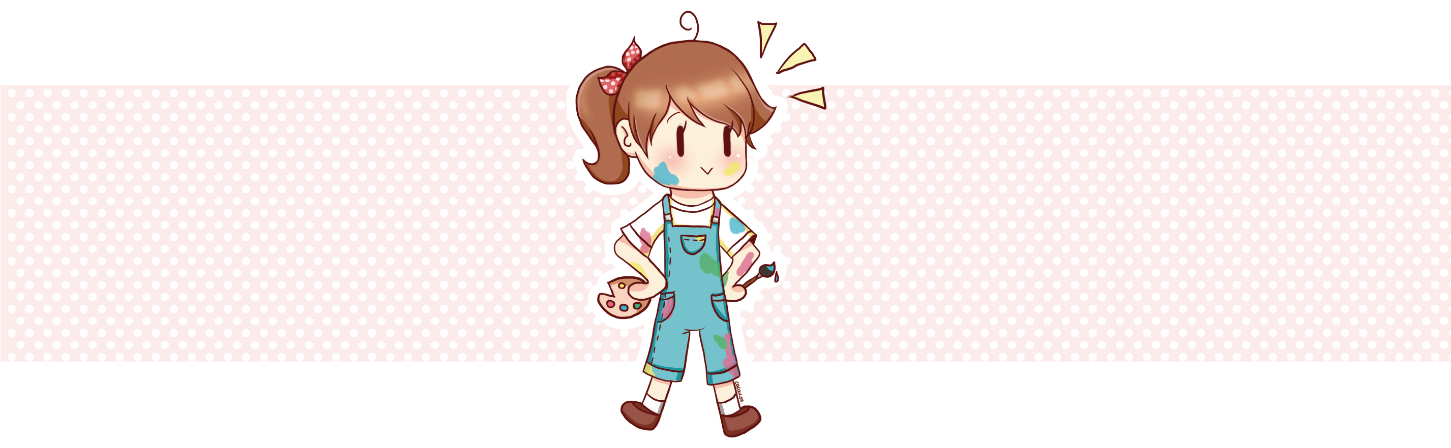 Catarina Saad - Cartoon Clipart (2852x987), Png Download
