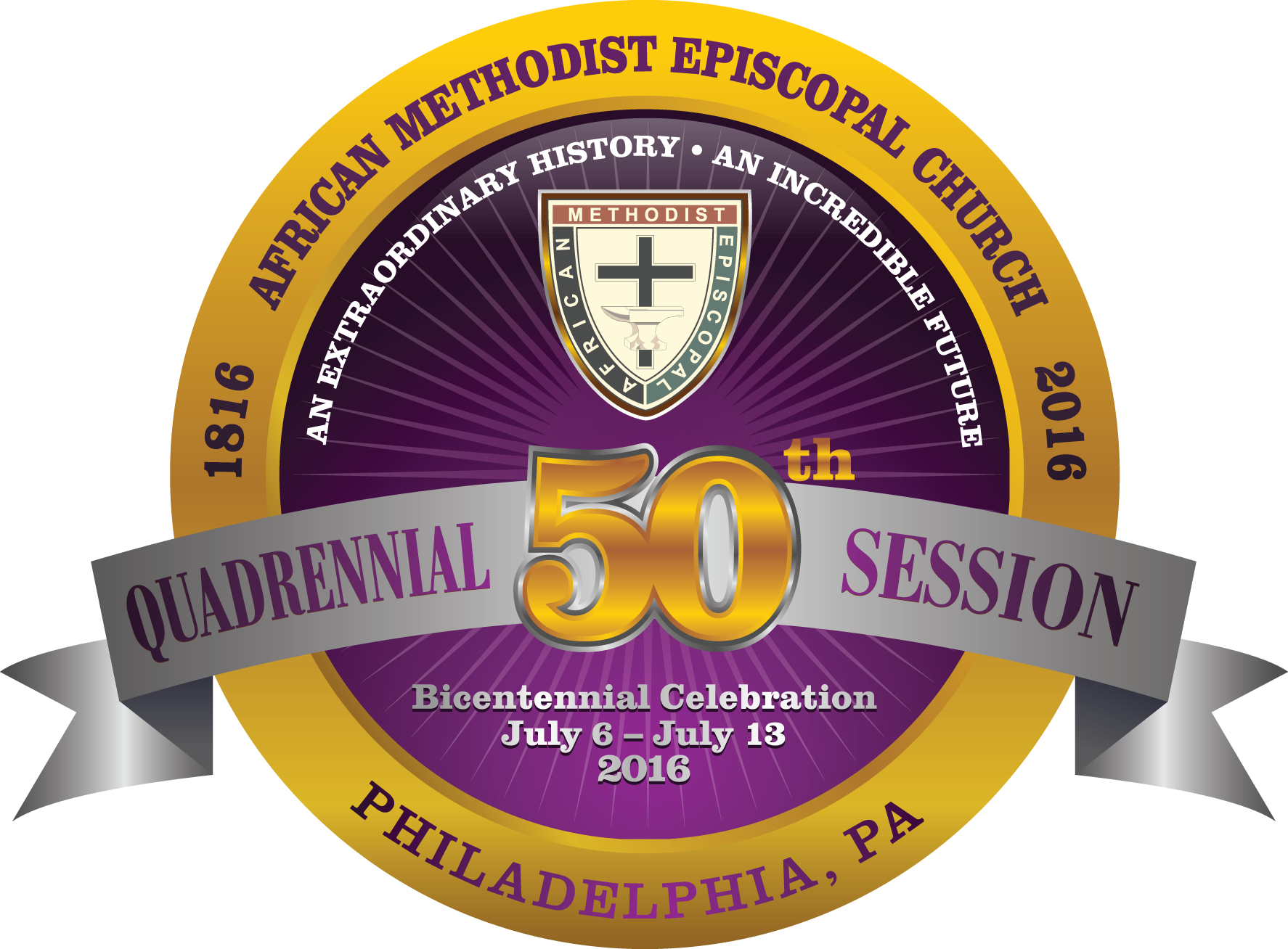 Ame General Conference Logo 2016 - African Methodist Episcopal Church Clipart (1774x1308), Png Download