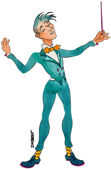 Conductor - Cartoon Clipart (455x717), Png Download