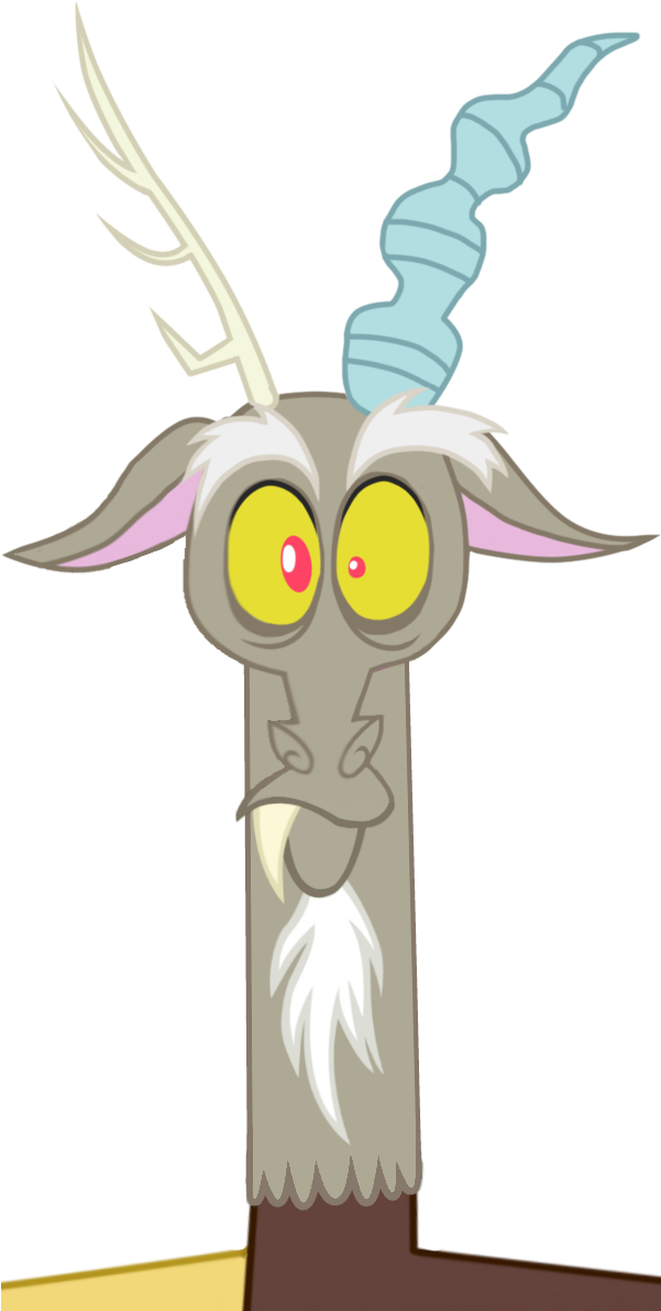 Pony Mammal Vertebrate Cartoon Head Art Fictional Character - Mlp Discord Wings Clipart (600x1213), Png Download
