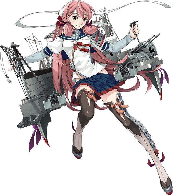 187 - Kancolle Akashi Clipart (696x782), Png Download