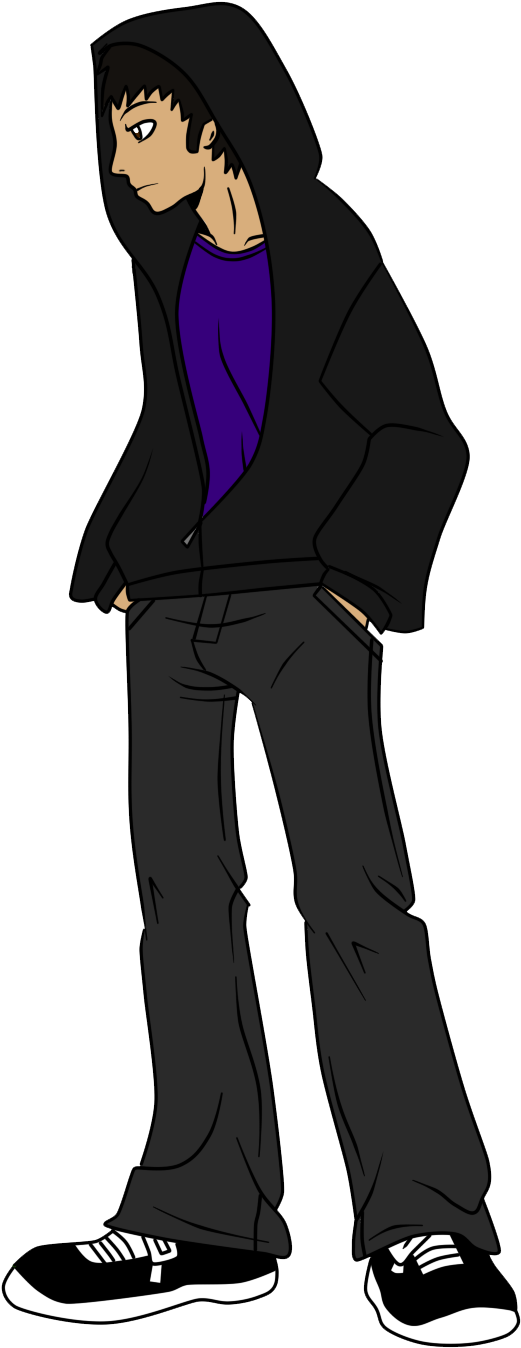 Cool Guy Png - Cartoon Clipart (795x1388), Png Download