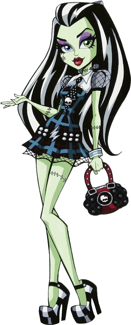 Artwork/png De Frankie Stein - Cartoon Clipart (511x1177), Png Download