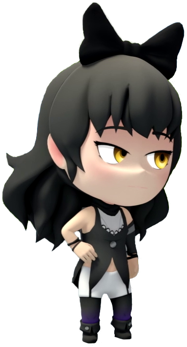 Png - Blake Belladonna Rwby Chibi Clipart (473x728), Png Download