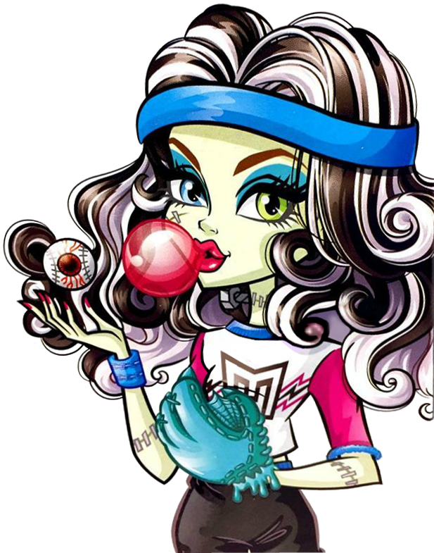 Skulltimate Locker Room - Monster High Frankie Artwork Clipart (633x808), Png Download