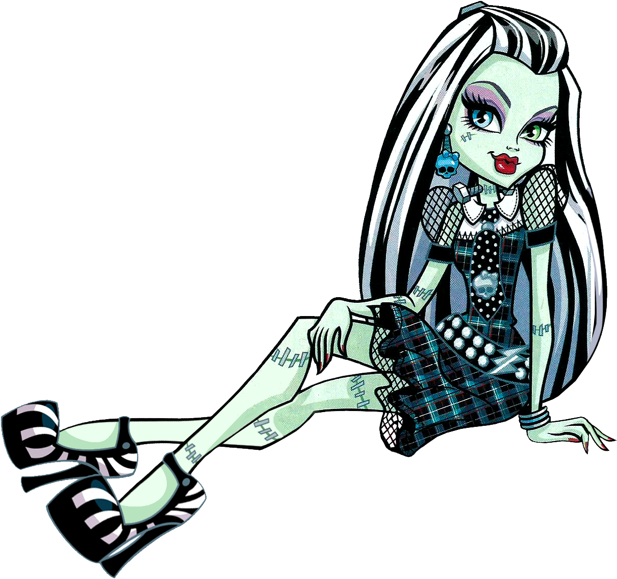 Artwork/png De Frankie Stein - Monster High Frankie Stein Clipart (1217x1141), Png Download