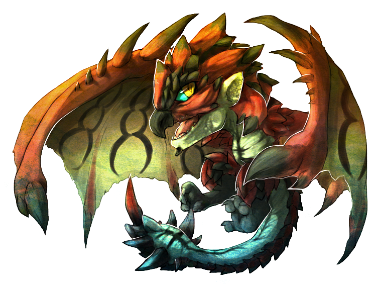 Rathalos By Alyx-xcv - Dragon Clipart (750x600), Png Download