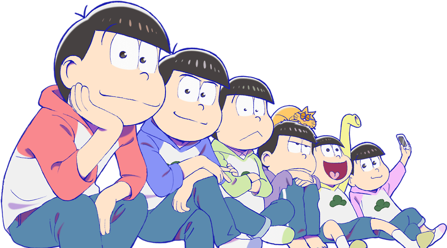 “if Anyone Else Wants That Transparent Image On The - Osomatsu San Season 2 Clipart (872x485), Png Download