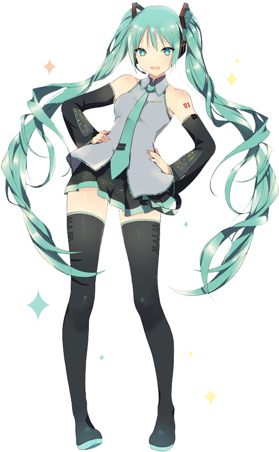 Vocaloid Png - Fanart Cute Hatsune Miku Clipart (690x986), Png Download