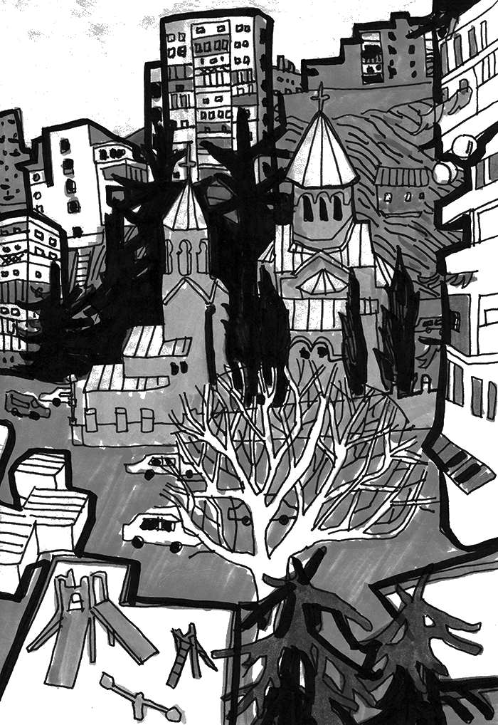 In Tbilisi - Illustration Clipart (700x1018), Png Download