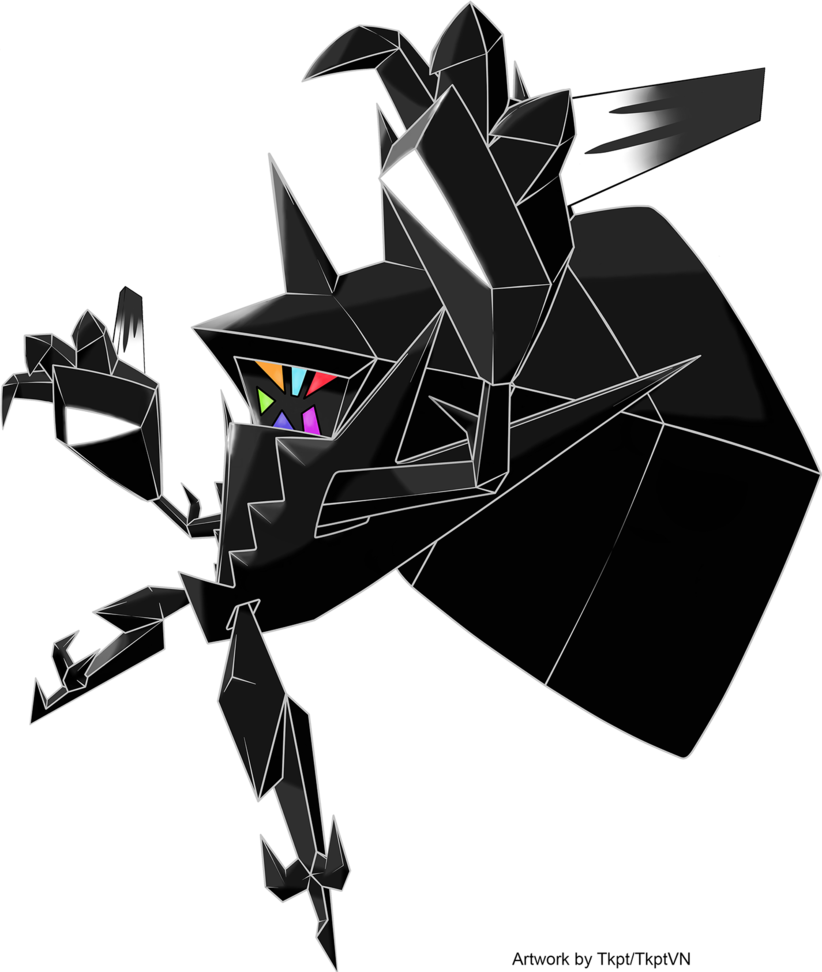 This's My Artwork For Necrozma, And Also Is Last Art - Cartoon Clipart (822x972), Png Download