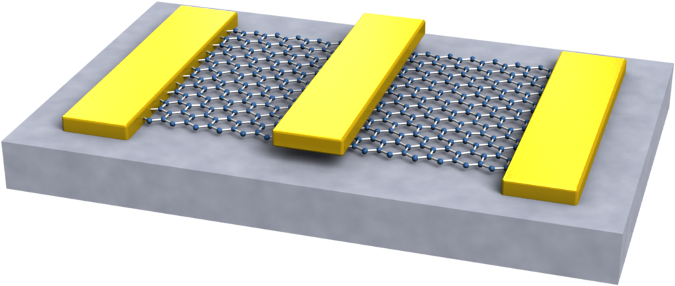 Graphene Transistor - Fet 3d Clipart (1000x433), Png Download